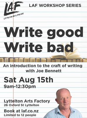 Joe Bennett writing workshop 296x400